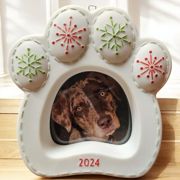 2024 Hallmark Happy Dog Photo Ornament - Picture 3 of 9